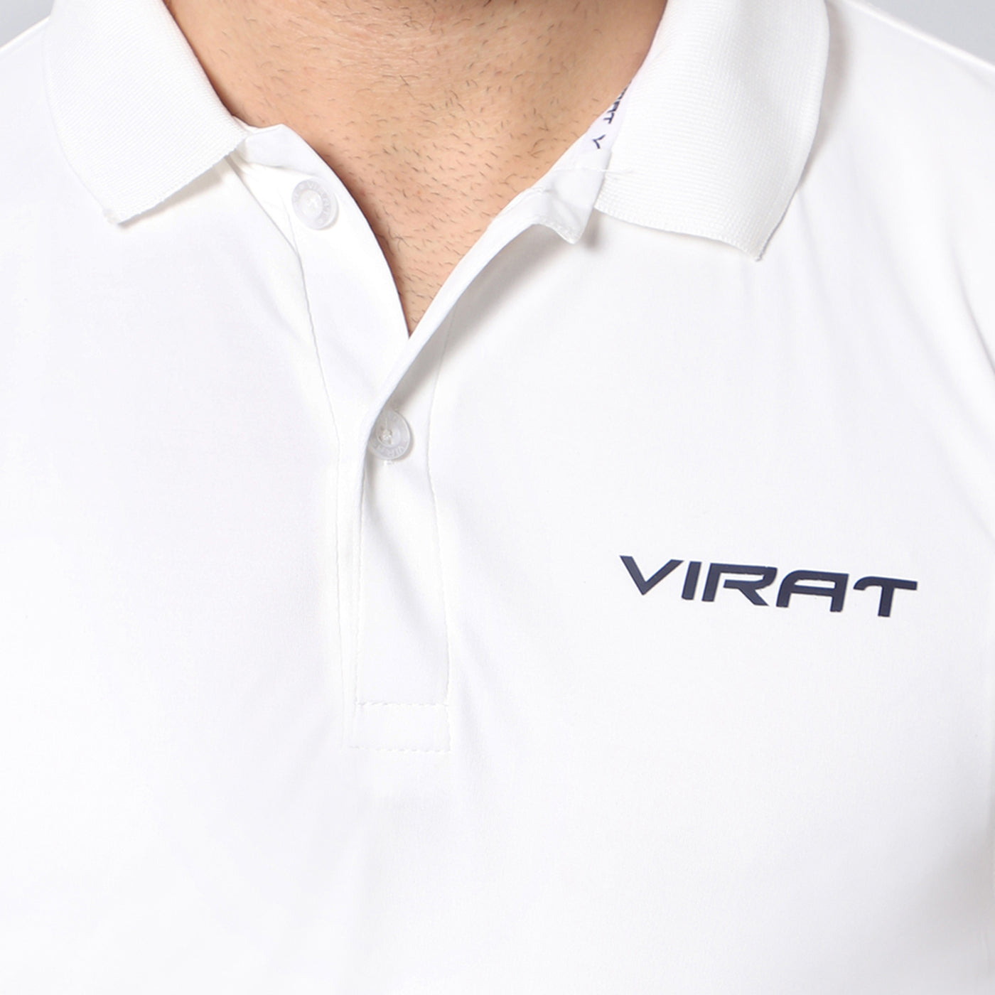 Virat Air-Mesh Cricket Whites Half Sleevs T-shirt