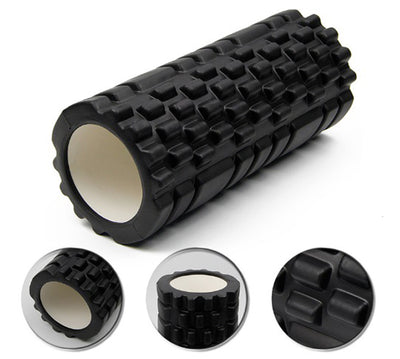 Athletive Fitness Muscle Foam Roller- 45 cm (Black) freeshipping - athletive Foam Rollers athletive