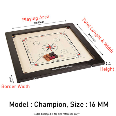 aarkay carrom board champion 16mm