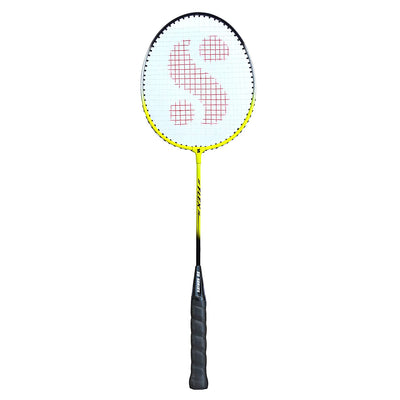 Silvers red yellow badminton racket set