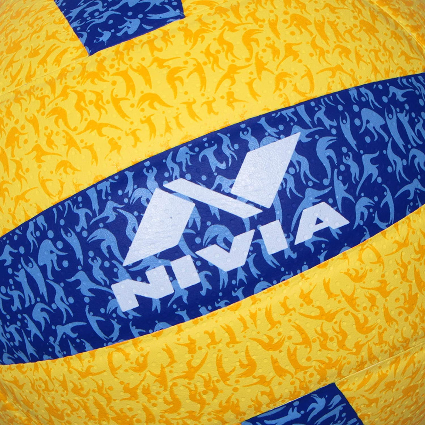nivia yellow blue volleyball 