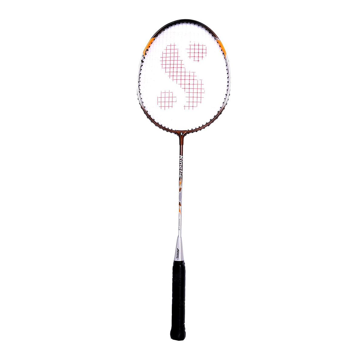 Silvers white kinetic badminton racket 