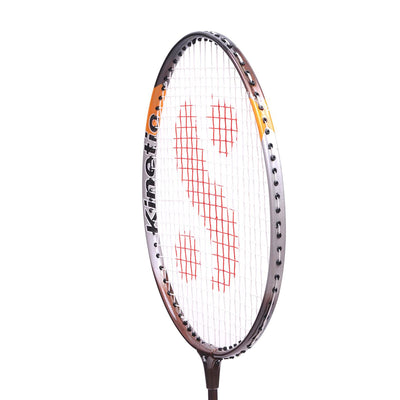 Silvers white kinetic badminton racket 