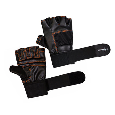 Tenstar Tenstar FitPro Gym and Training Gloves for Men - Black freeshipping - athletive Gym Gloves - Men athletive