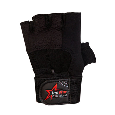 Tenstar Tenstar Professional Gym Fitness Gloves for Men - Black freeshipping - athletive Gym Gloves - Men athletive