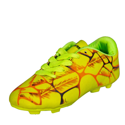 tenstar sports football shoe footwear green yellow 