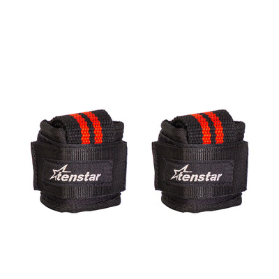 tenstar gym fitness red weightlifting gloves strap accessory 