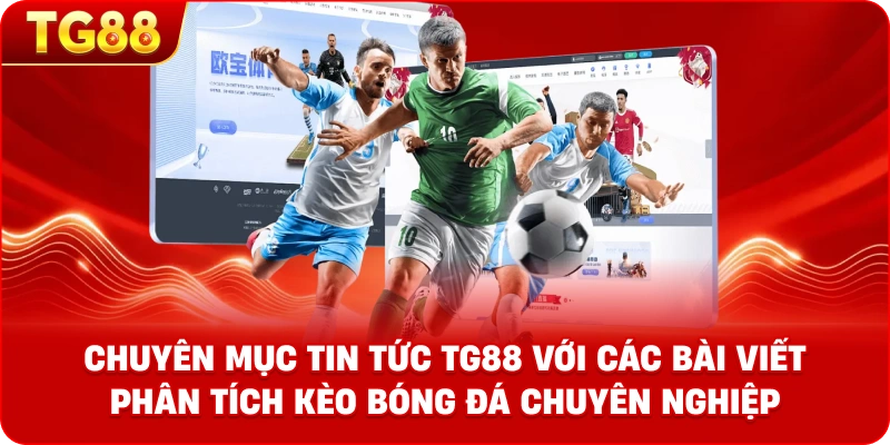 Giao diện chuyên mục Tin Tức TG88 với các bài viết phân tích kèo bóng đá chuyên nghiệp